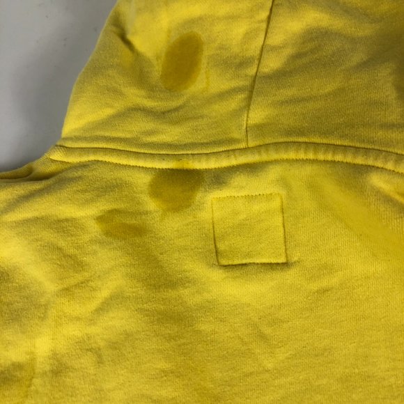 Kith Sponge Bob Squarepants Kids 7 Yellow & Black Embroidered Long Sleeve Hoodie - Picture 4 of 13